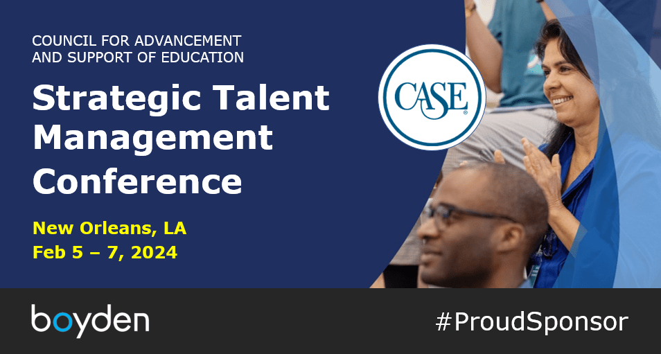 Boyden Joins as Sponsor of CASE Strategic Talent Management Conference