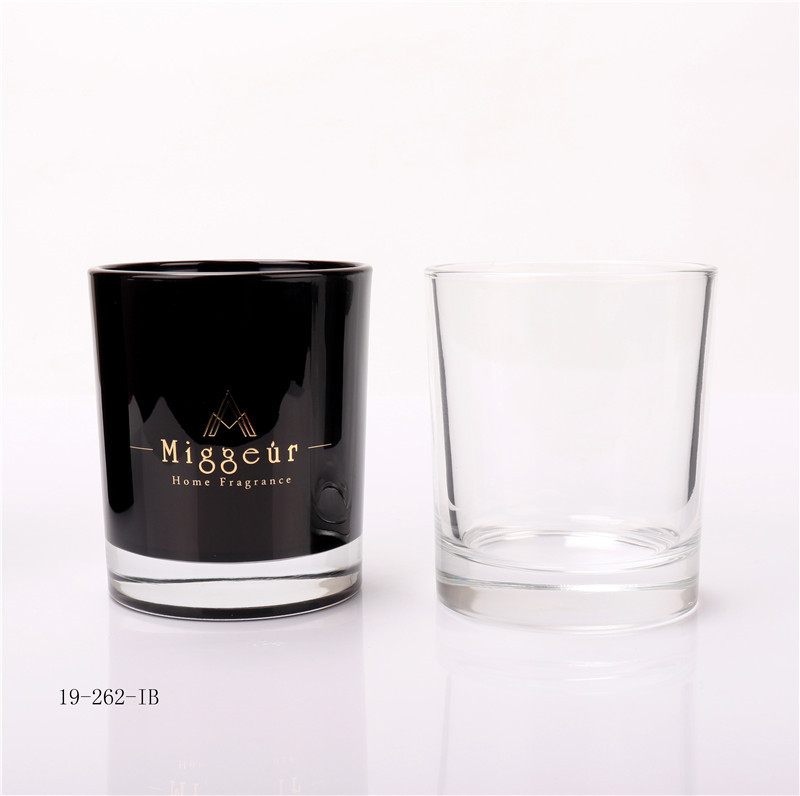 Matt Black Candle Glass Jar, Candle Glass Jar Manufacture