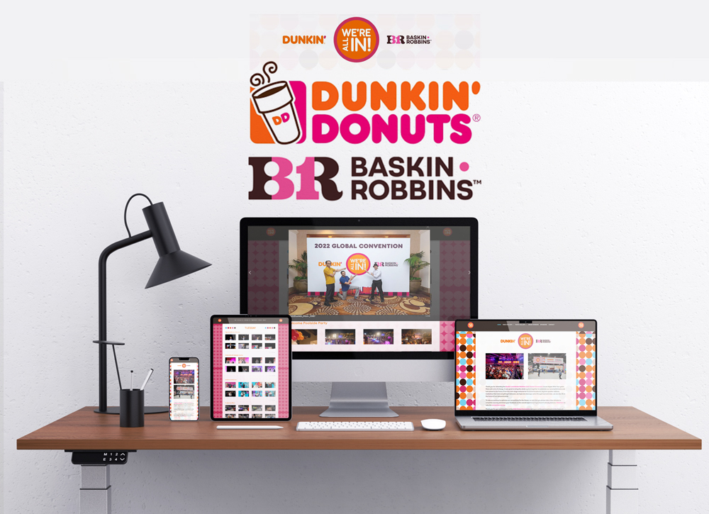 DUNKIN' DONUTS + BASKIN ROBBINS BRANDING WEBSITE