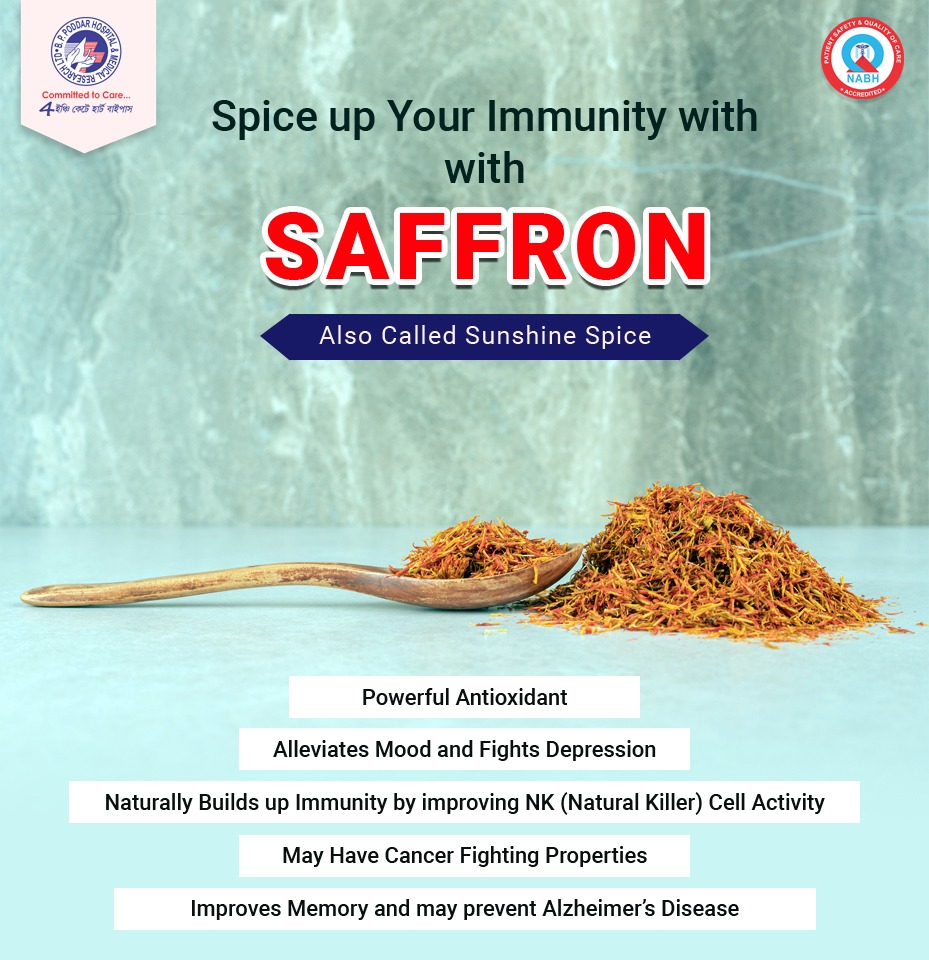 Spice up your Immunity with Saffron B.P. Poddar Hospital