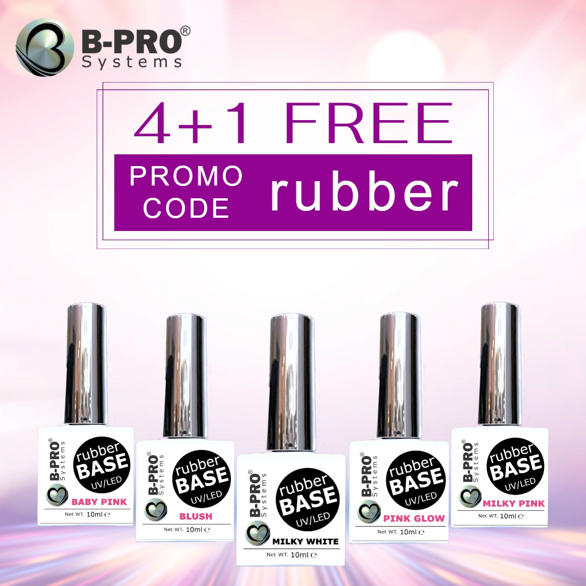 B-PRO Rubber Base 4+1 - Mix & Match - B-PRO Systems
