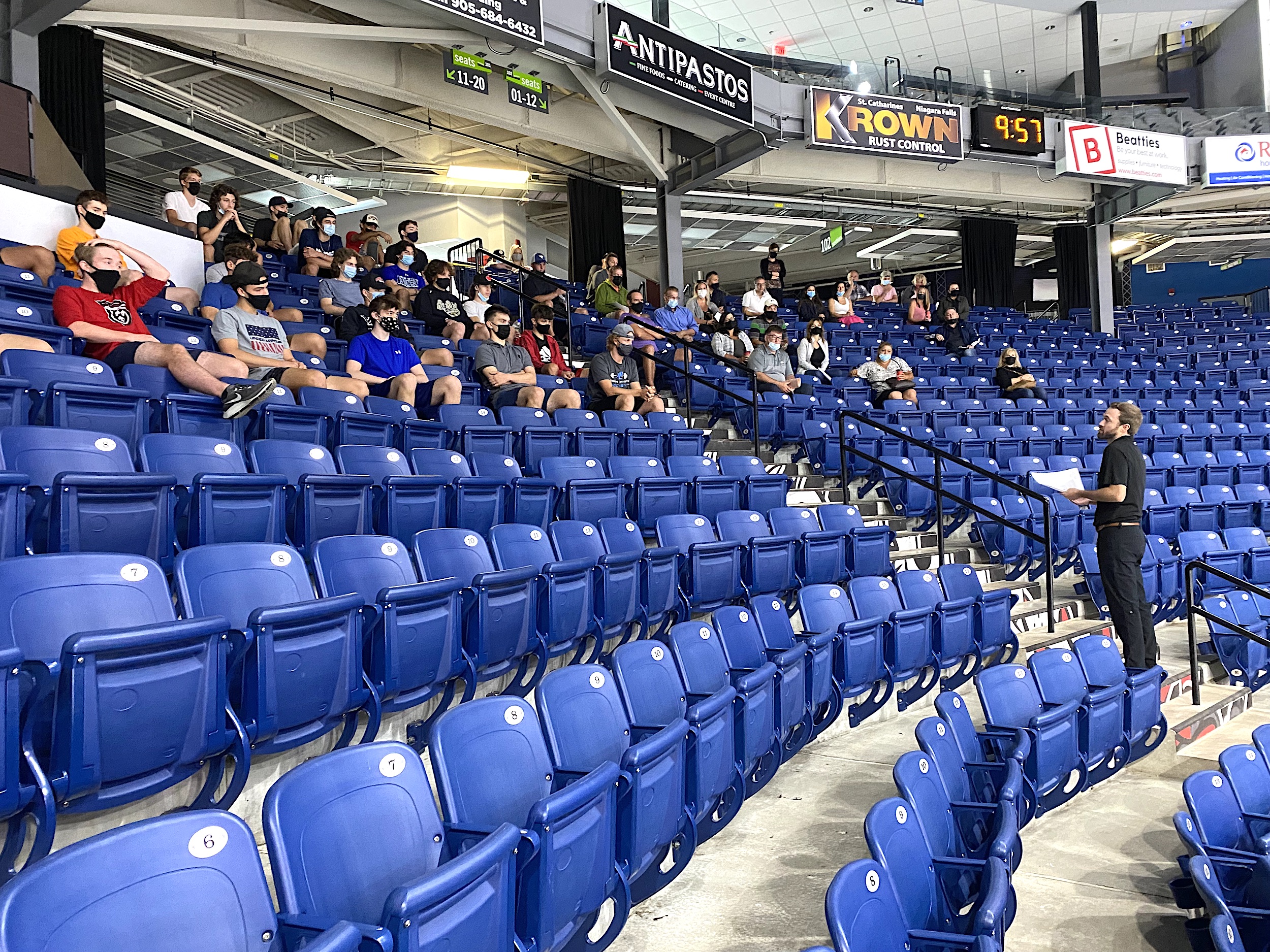 IceDogs rookies BP Sports Niagara