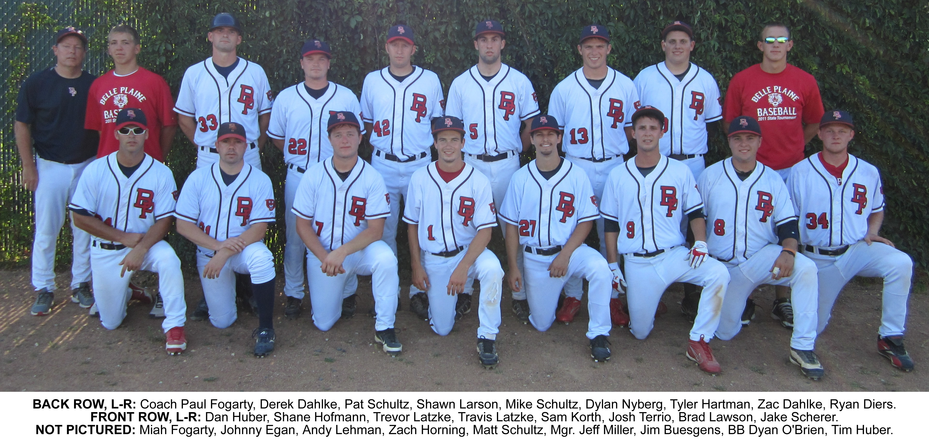 Belle Plaine Tigers Amateur Baseball Site