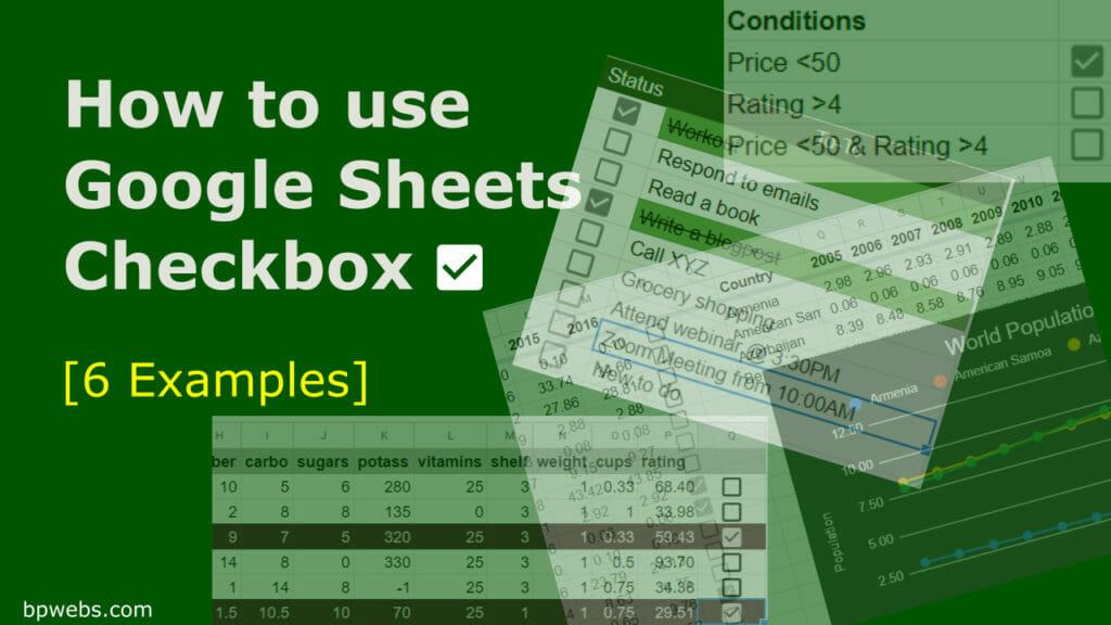 Google Sheets Checkbox How to Make Your Sheets More Interactive