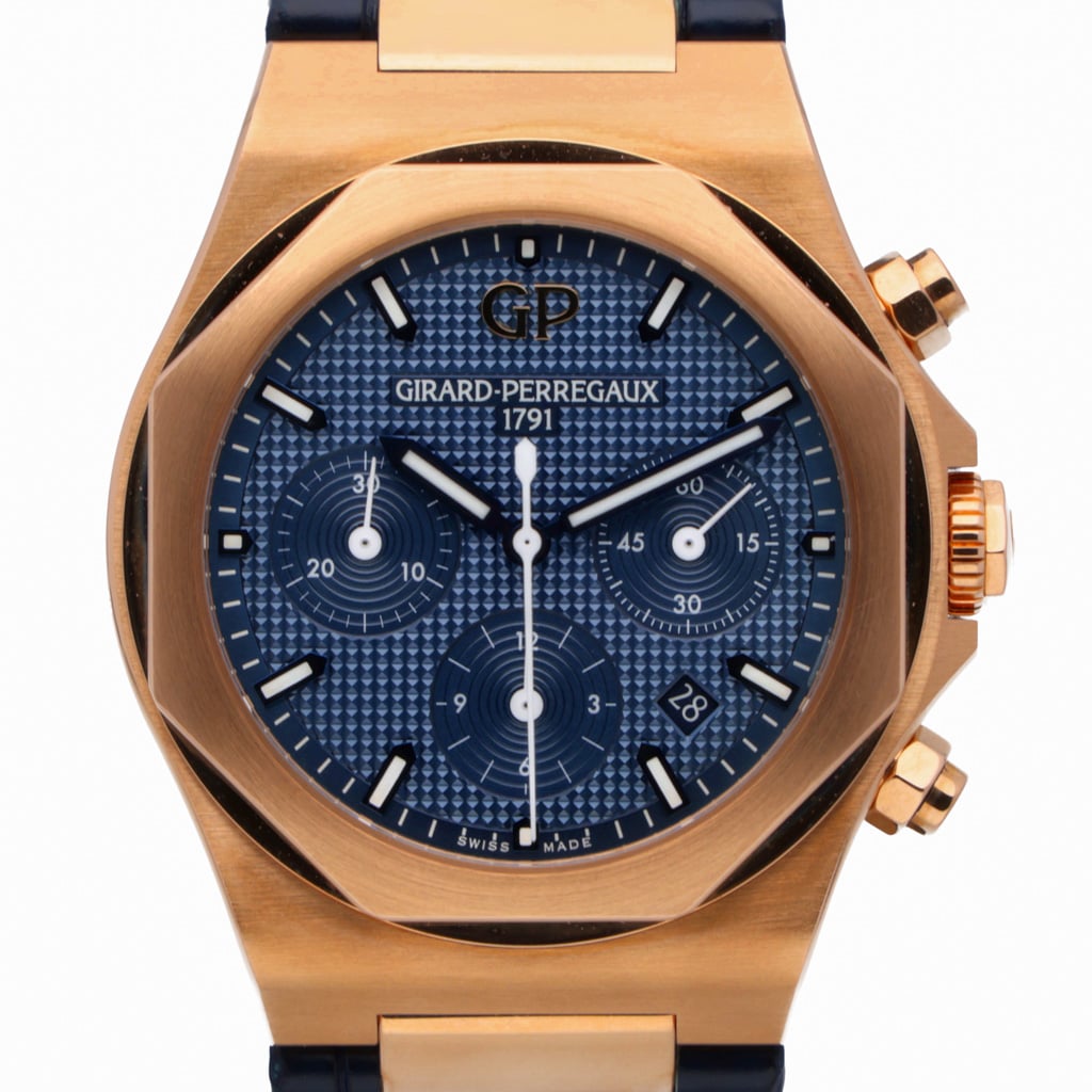 GirardPerregaux Laureato Model 8102052432BB4A. 42mm 18ct Rose Gold