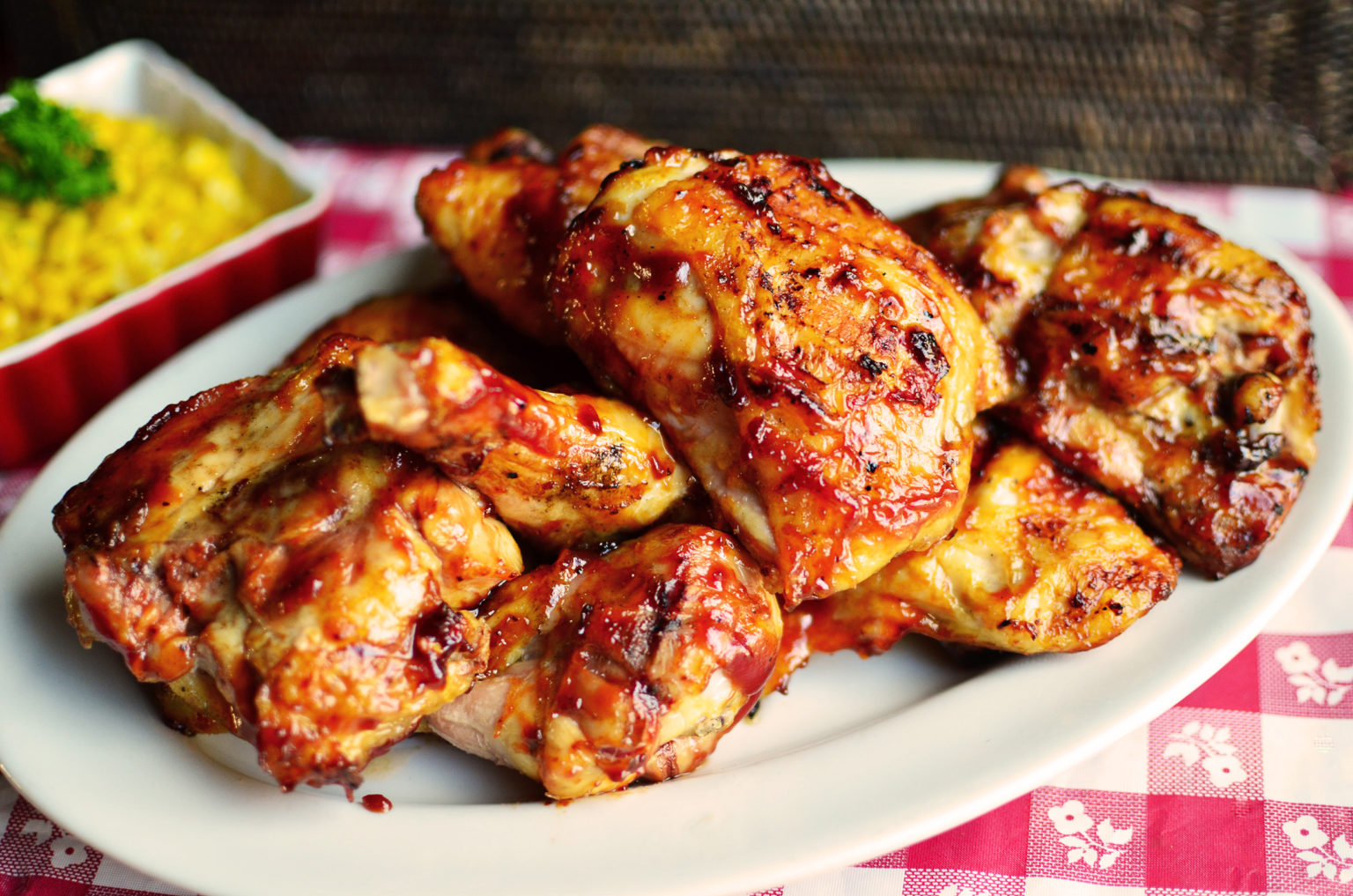 COSCE DI POLLO AL BARBECUE CON TEQUILA E AGRUMI