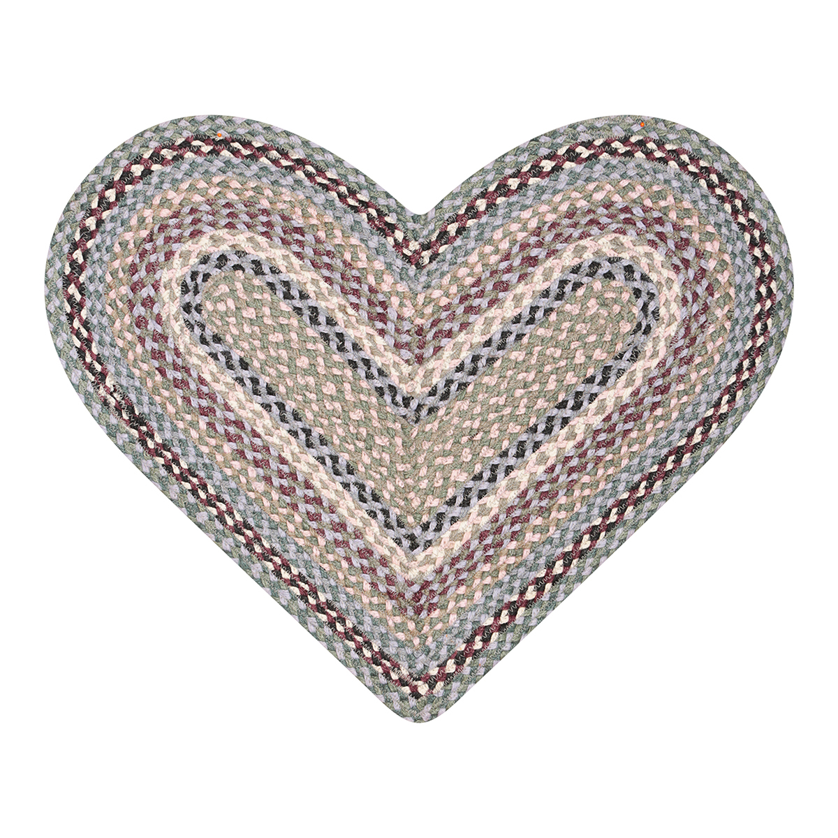 Tundra Heart Rug The Braided Rug Company