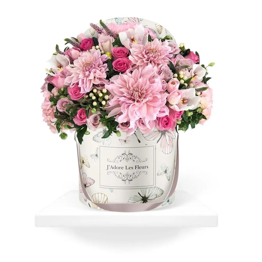 Packaging and website design for for Jadore Les Fleurs Floral design