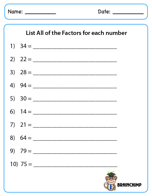 Factors Brainchimp