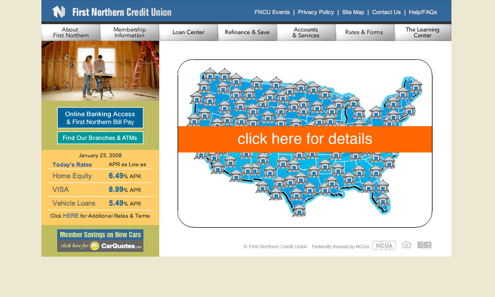 First Northern Credit Union Website BrainShine