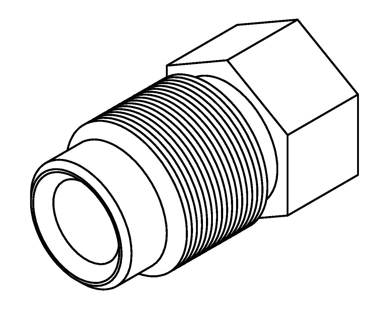 Brake Line Fitting Male M12 x 1.25mm 1/4 BrakeConnect