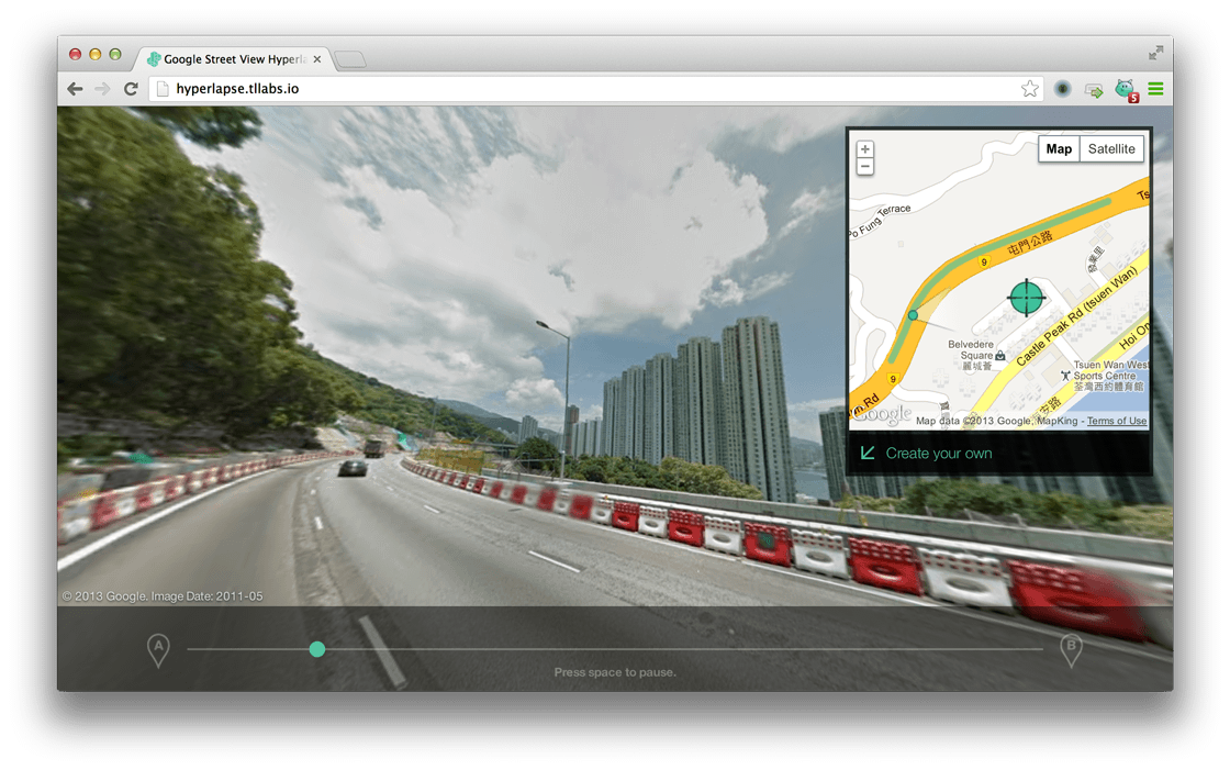Google Street View Hyperlapse Google Street View Hyperlapse
