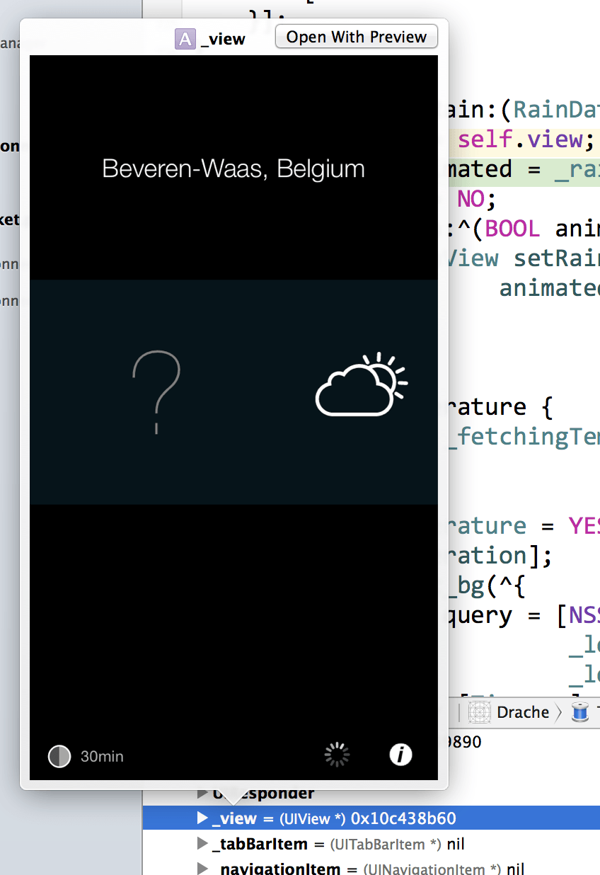 XCode Quick Look for UIViews Bram.us