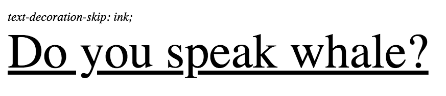 Nicer CSS underlines with textdecorationskipink auto; (previously