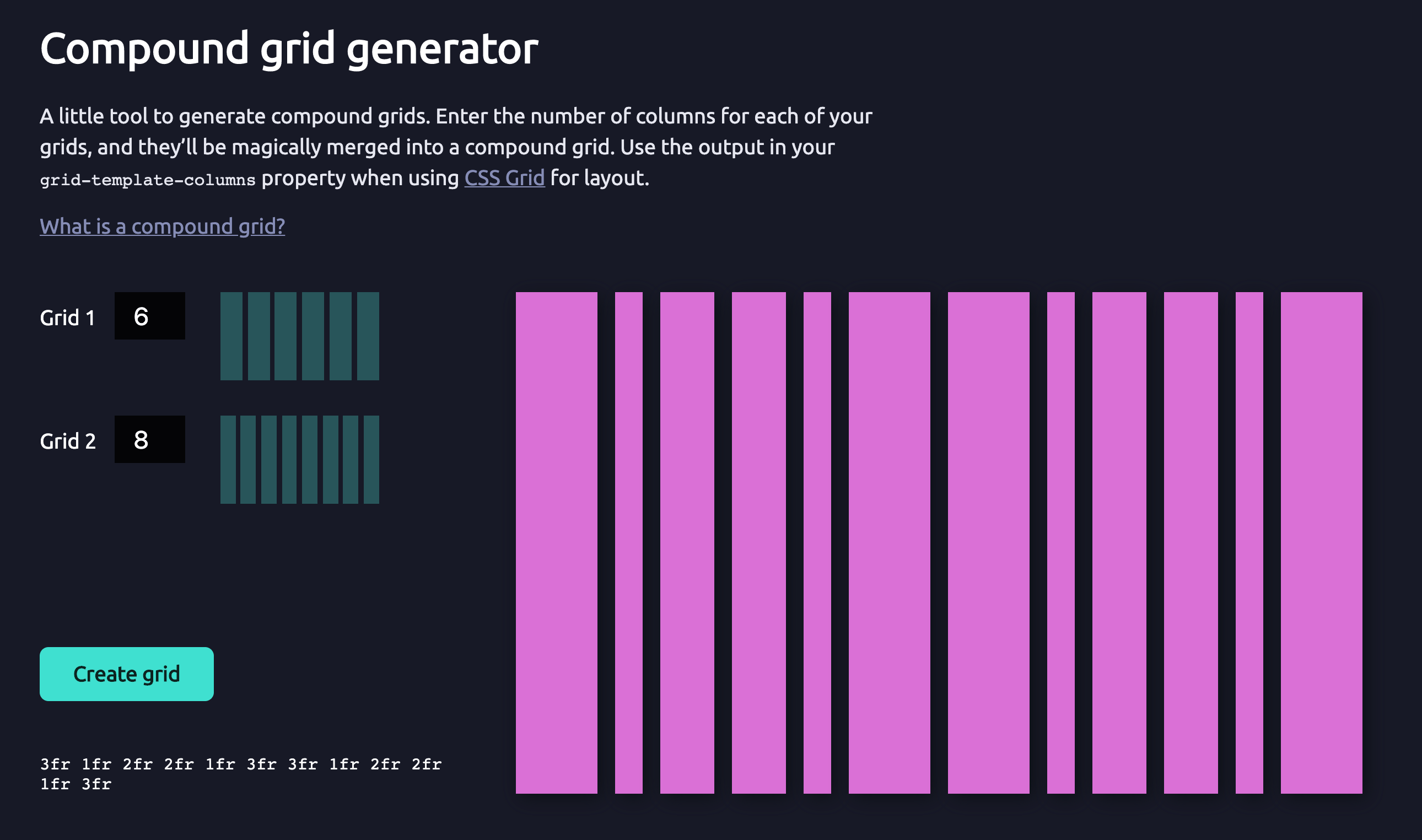 Compound Grid Generator Bram.us
