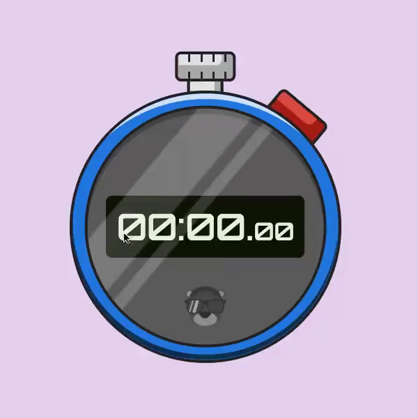 Pure CSS Stopwatch ⏱️ Bram.us
