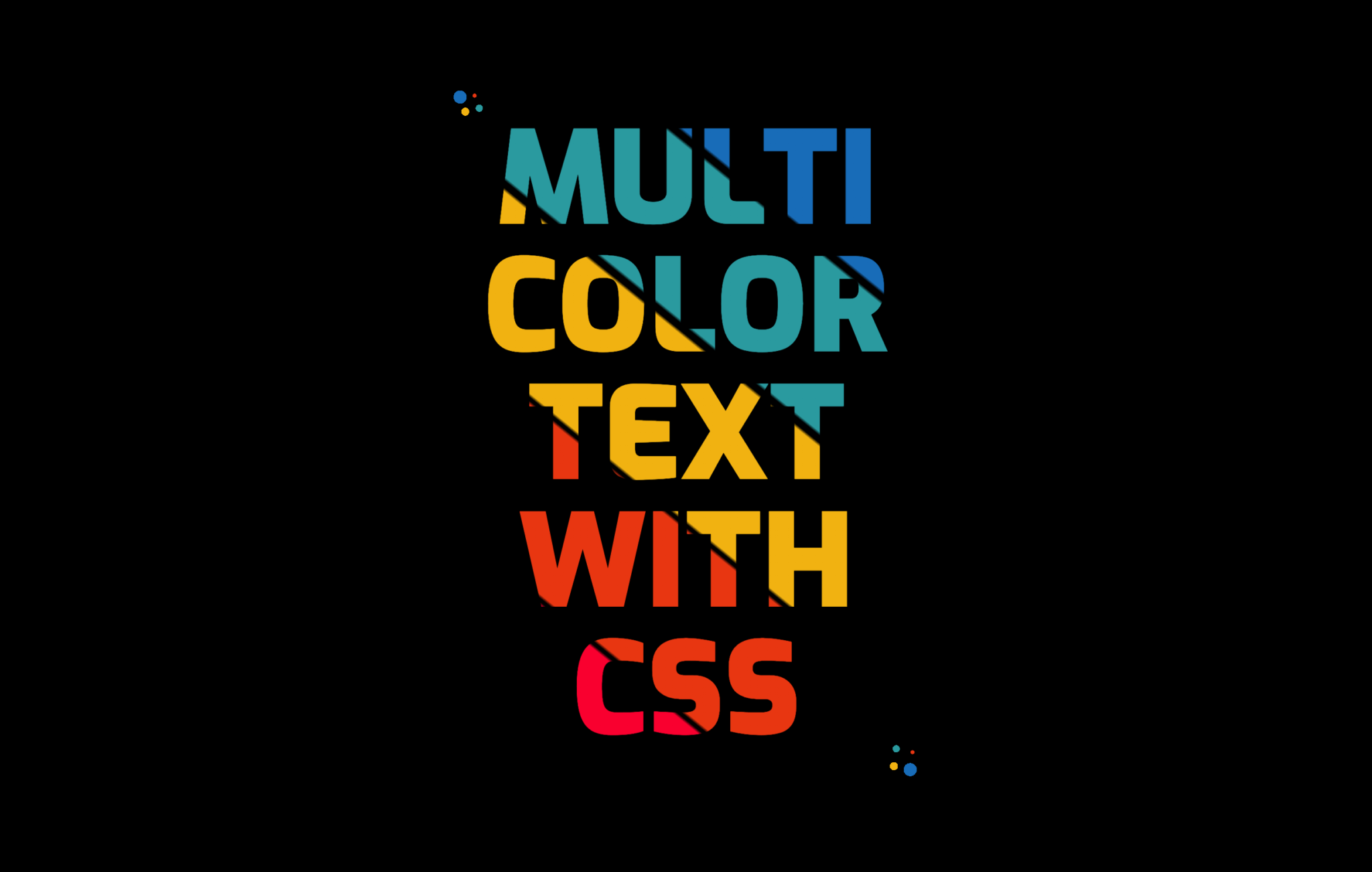 Multi Colored Text with CSS Bram.us