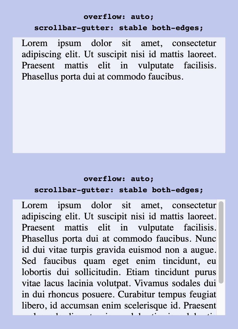 Prevent unwanted Layout Shifts caused by Scrollbars with the scrollbar