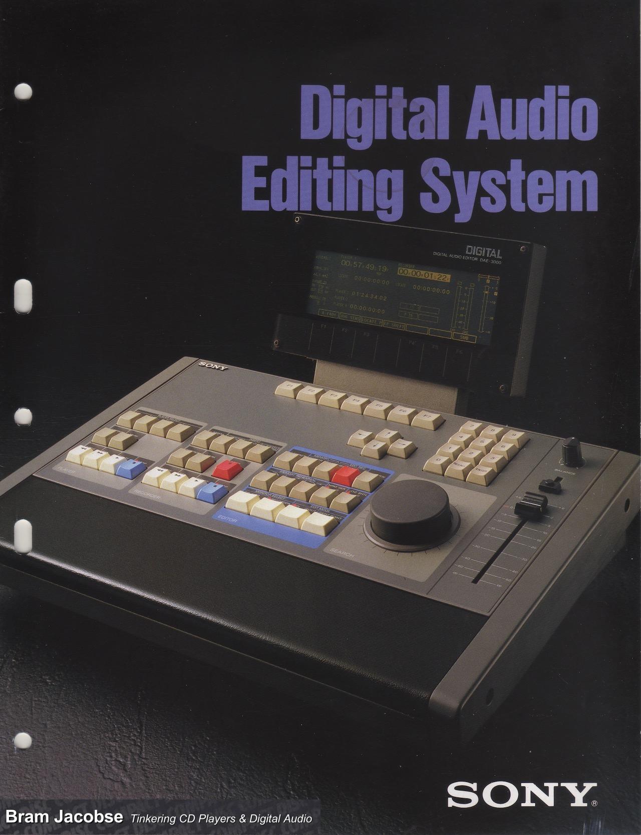Sony Digital Audio Editing System Bram Jacobse