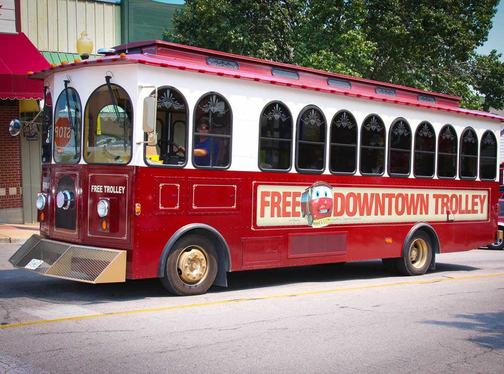 Visit Branson, And Enjoy a Ride on the Downtown Trolley.