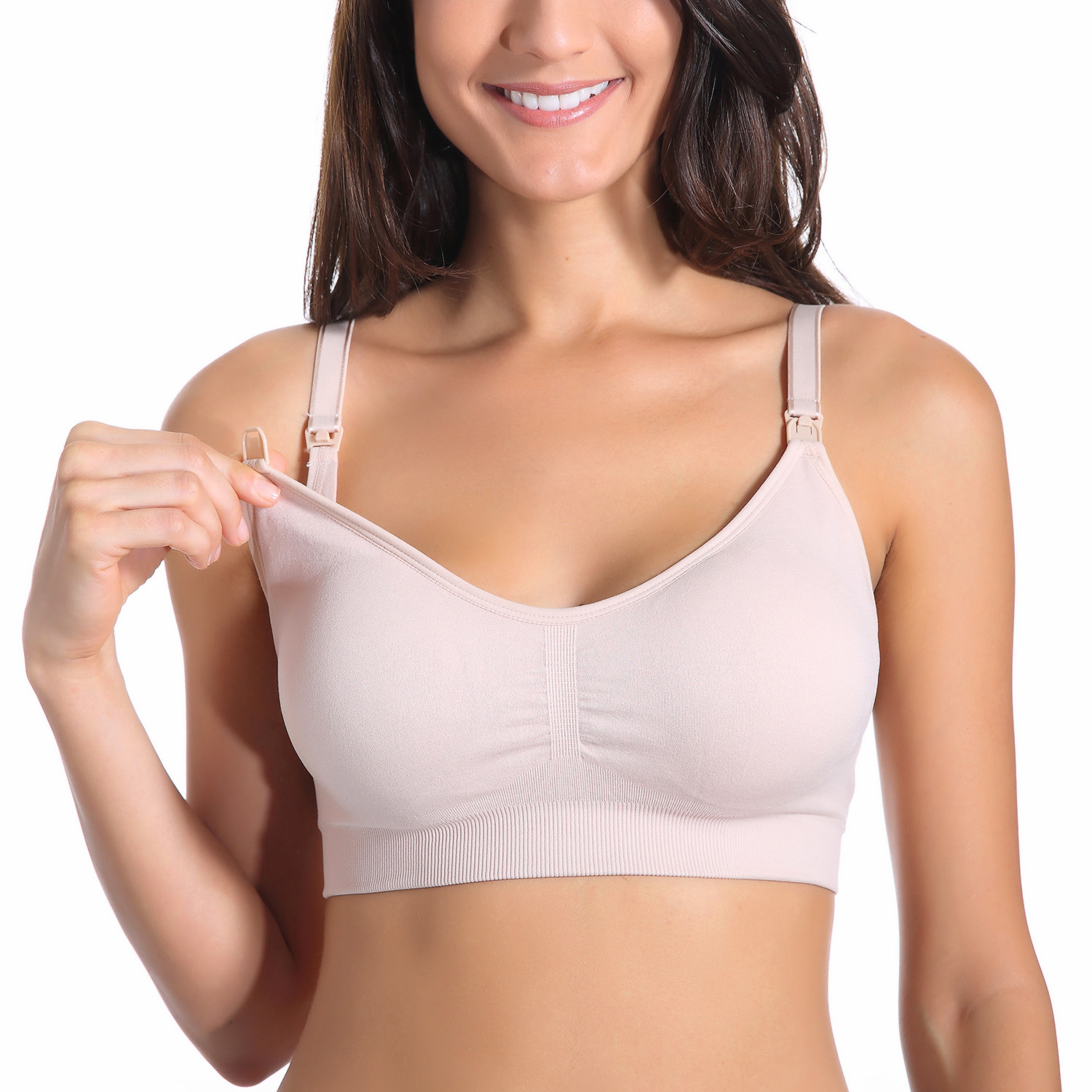 Women's Removable Pads Seamless Maternity Nursing Bra eBay