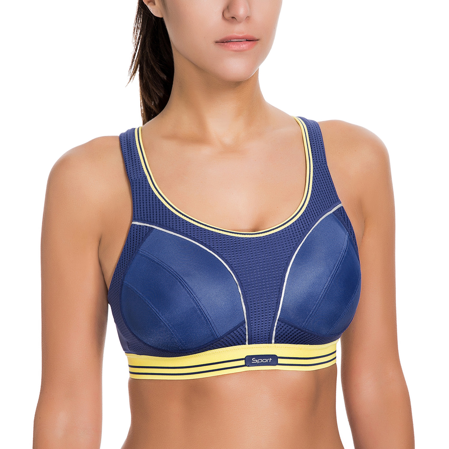 Women's Compression Racerback Adjustable High Impact Running Sports Bra eBay