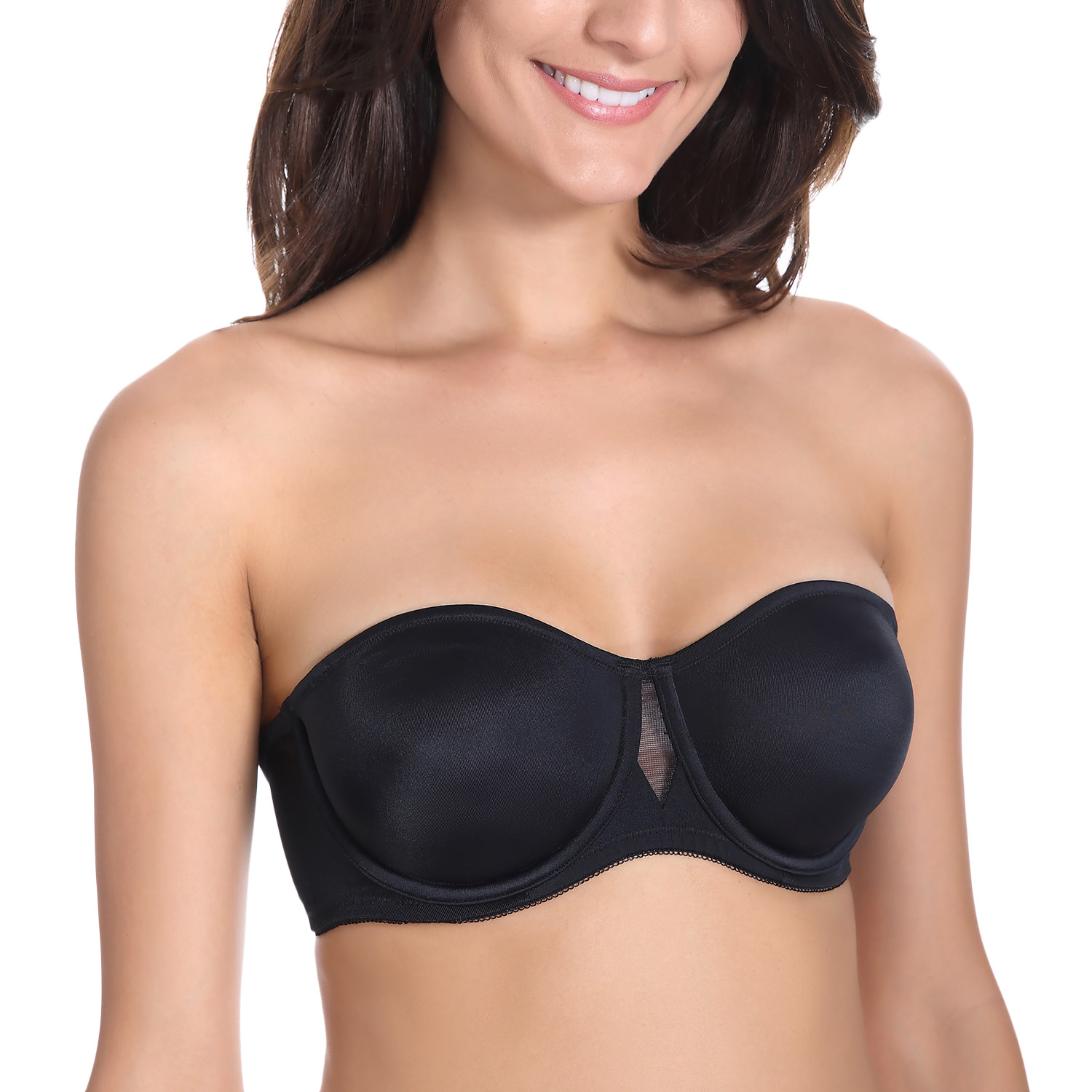 Women's Smooth Underwire Convertible Straps Non Padded Strapless Bra eBay