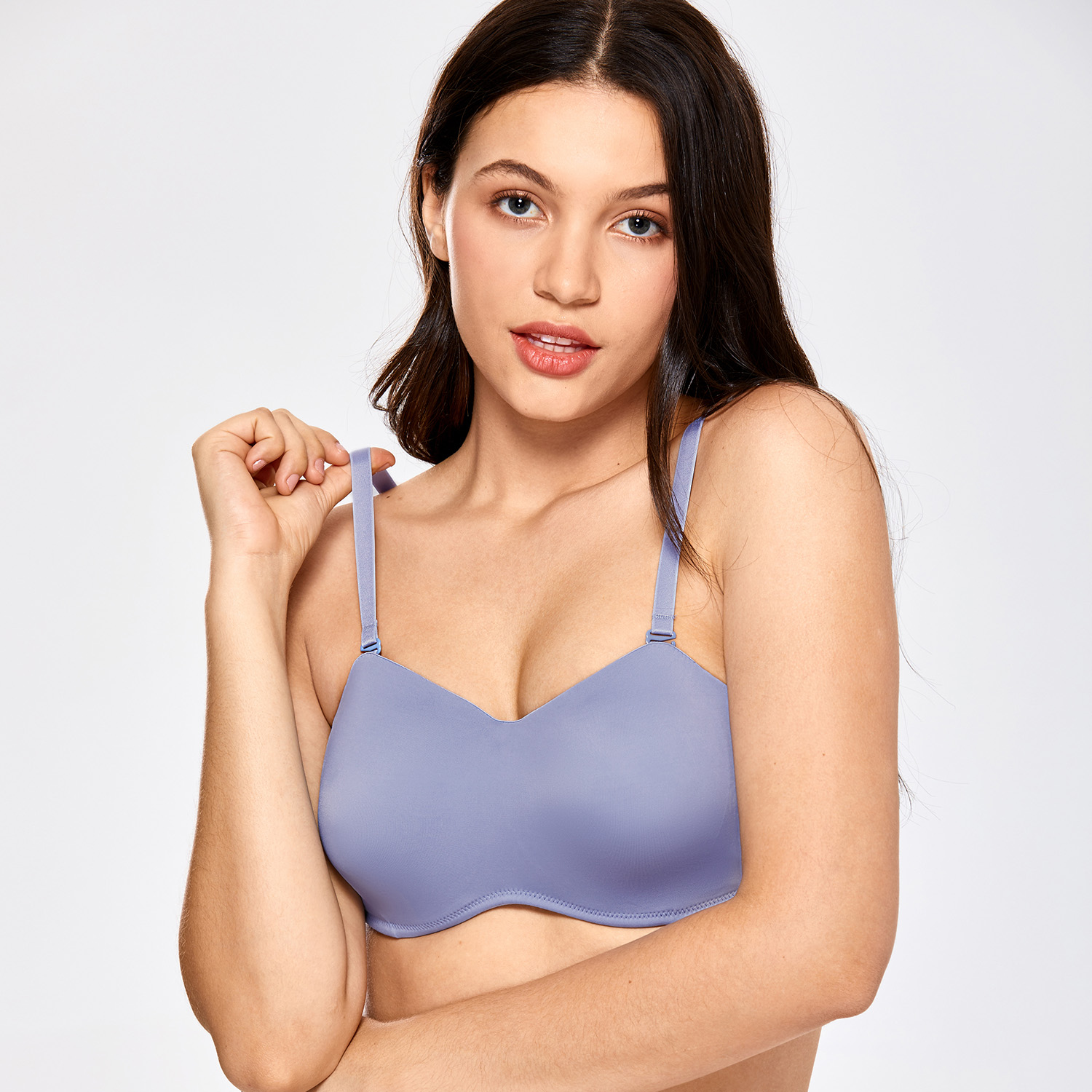 Women's Minimizer Strapless Bra Seamless Underwire Bandeau for Large