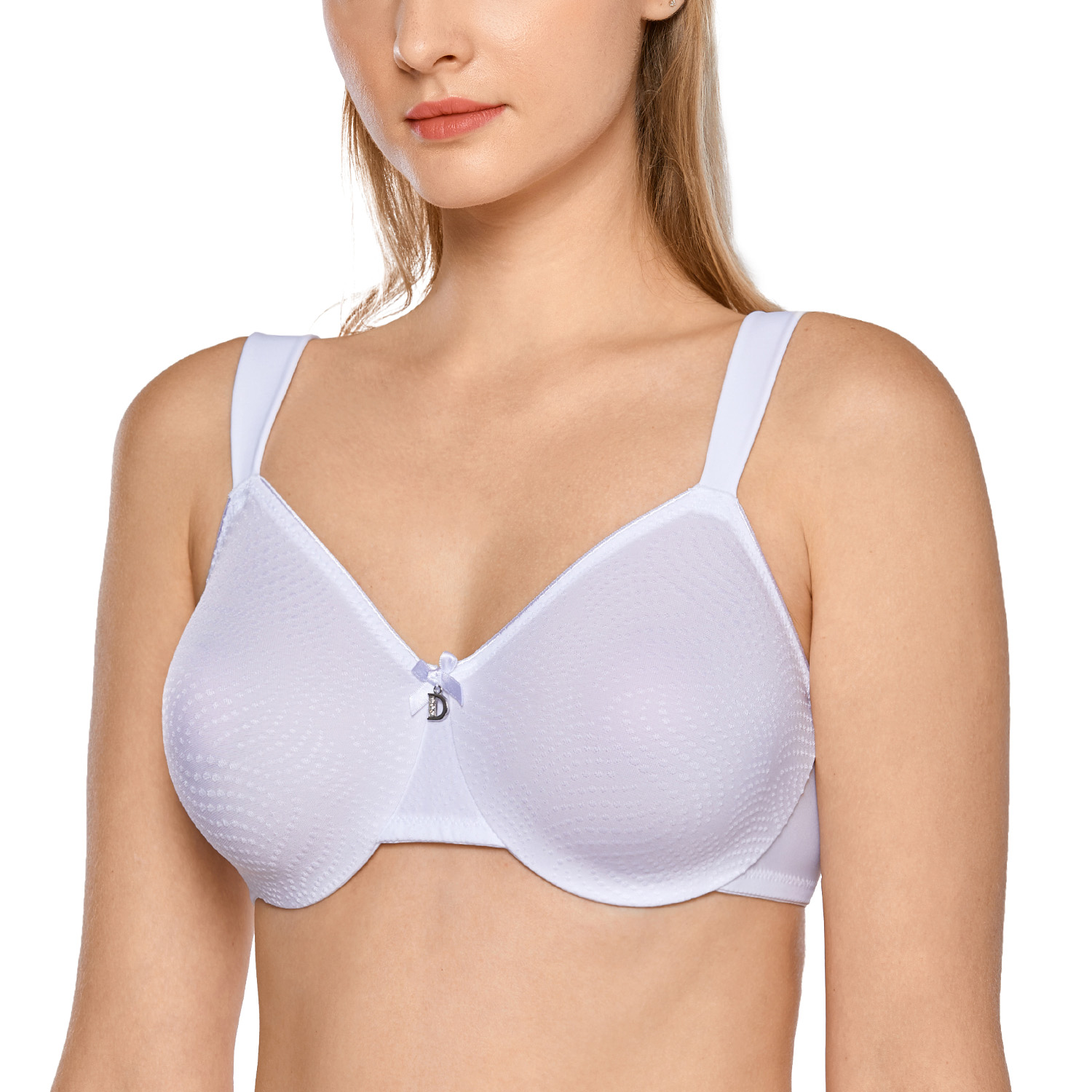 DELIMIRA Women's Full coverage Bra NonPadded Plus Size Underwire