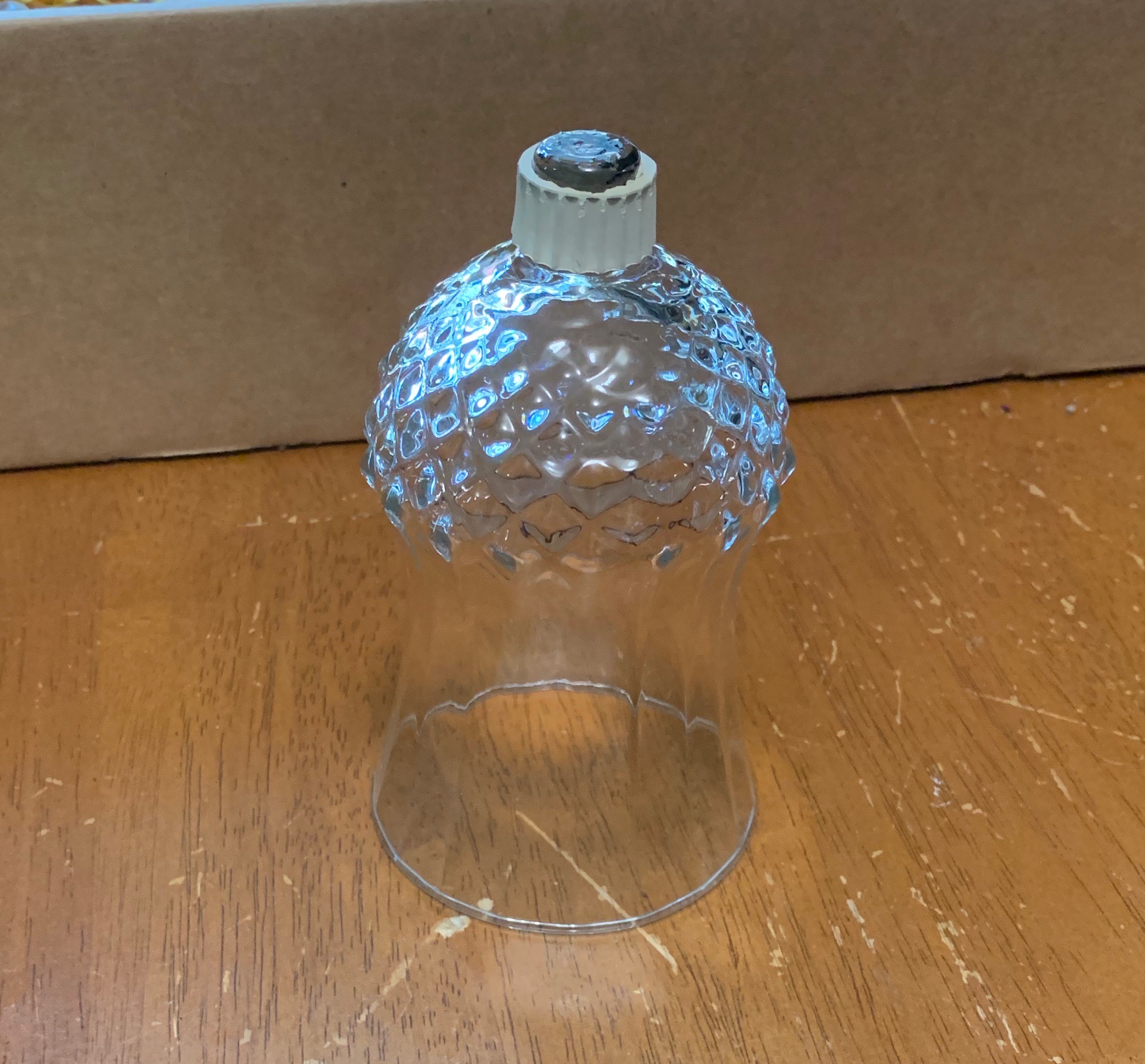 Vintage Glass Pegged Votive Candle Holder