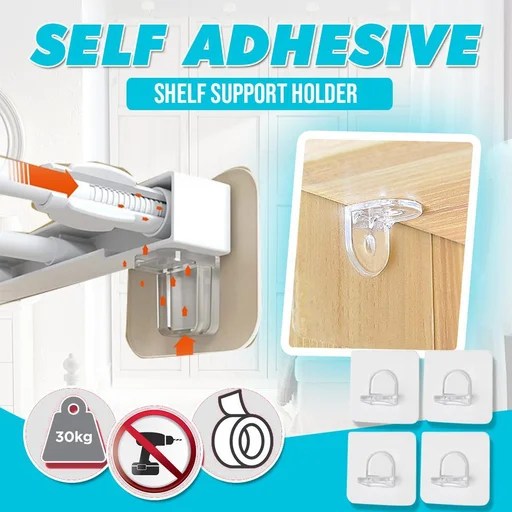 Self Adhesive Shelf Support Holder Make Your Life Easier
