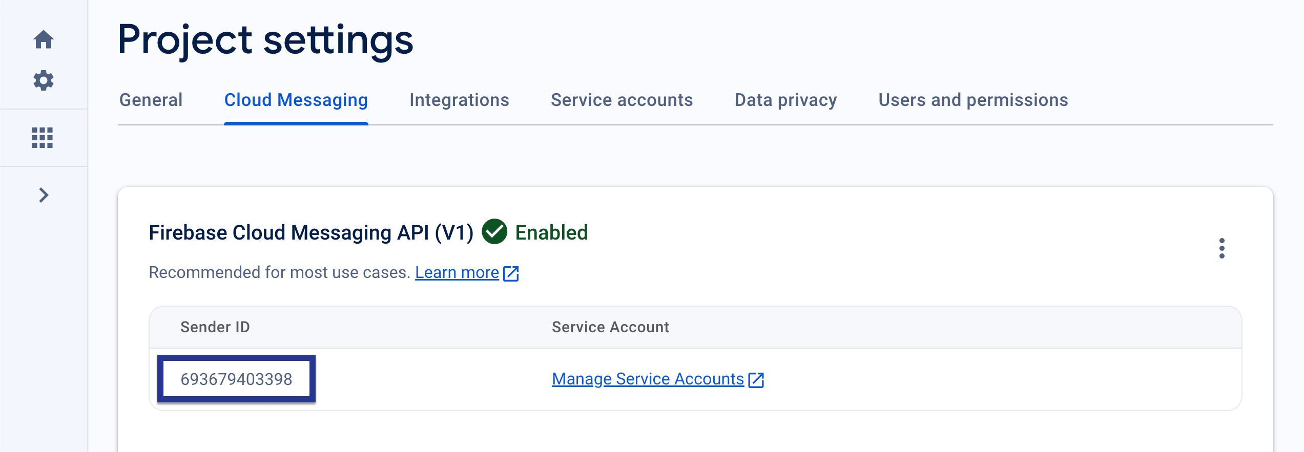 Standard Push Notification Integration for Android