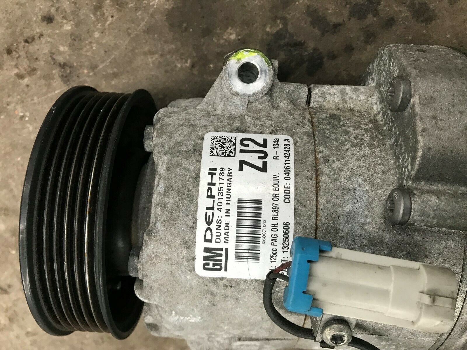 Vauxhall Astra 2012 1.7 CDTI Delphi Air Con Compressor Pump 13250606