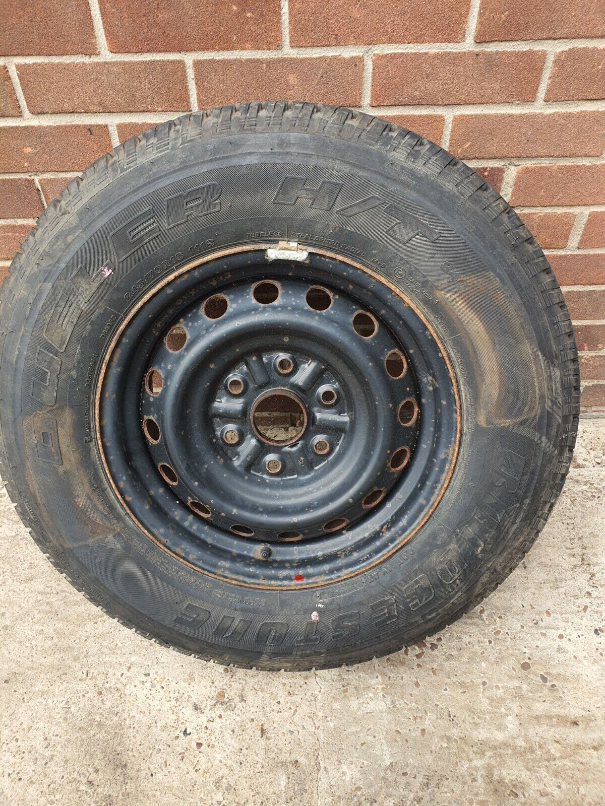 MITSUBISHI L200 DCB 0615 245/70R/16 SINGLE STEEL WHEEL SPARE WHEEL