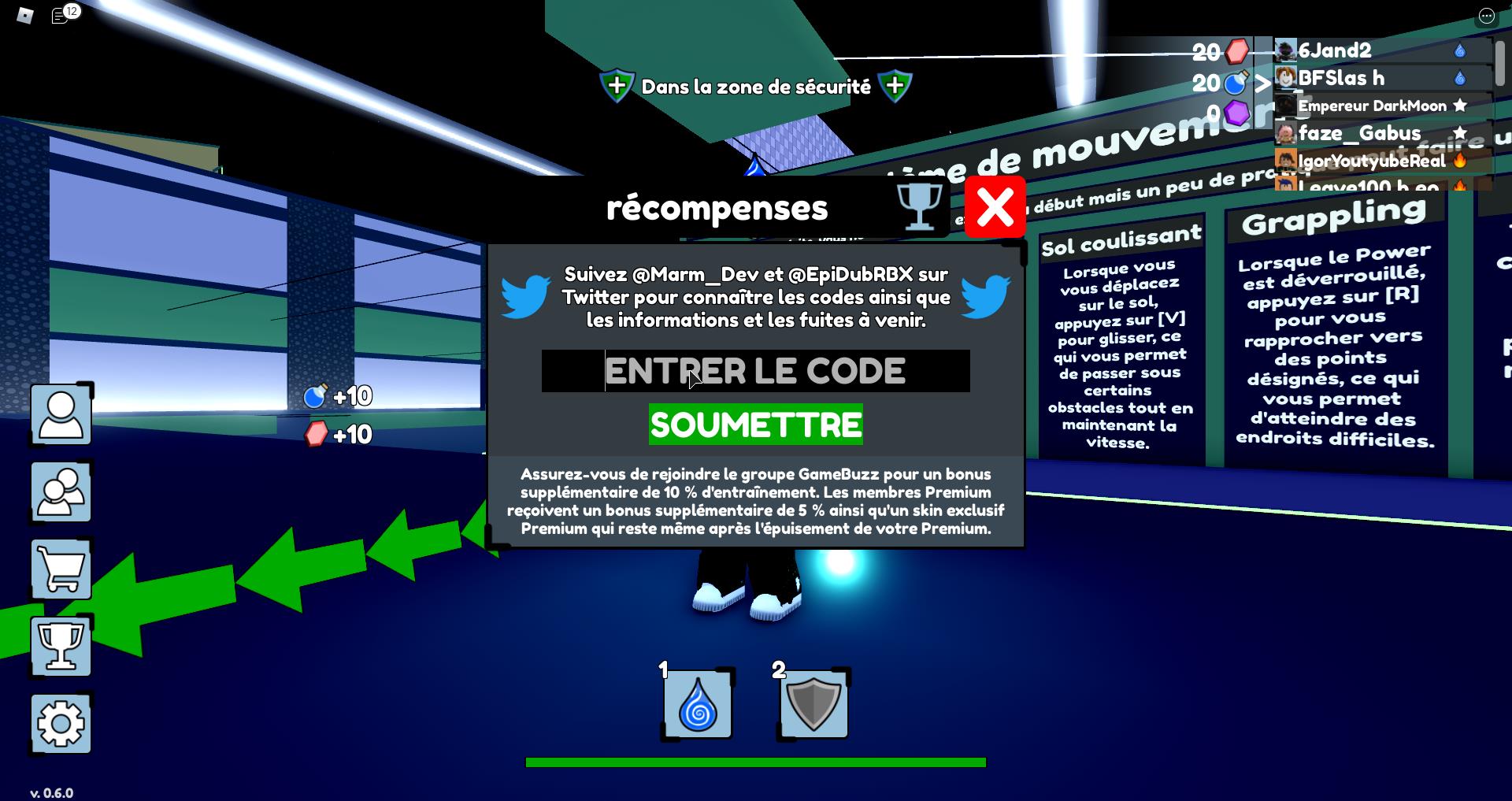 Code Sorcerer Fighting Simulator Roblox 2021 promo, liste Breakflip