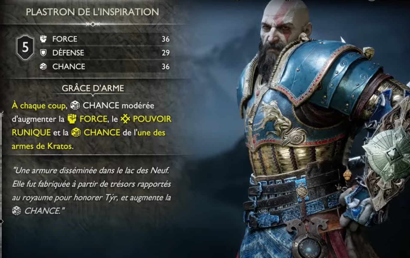 Meilleure armure God of War Ragnarok, quels sont les sets à améliorer