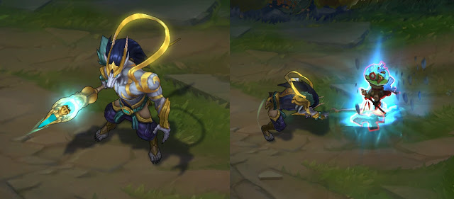 LoL Skins Lunar pour Lux, Nasus et Warwick Festival lunaire