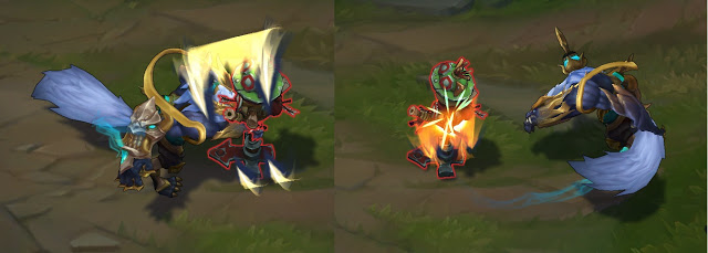 LoL Skins Lunar pour Lux, Nasus et Warwick Festival lunaire