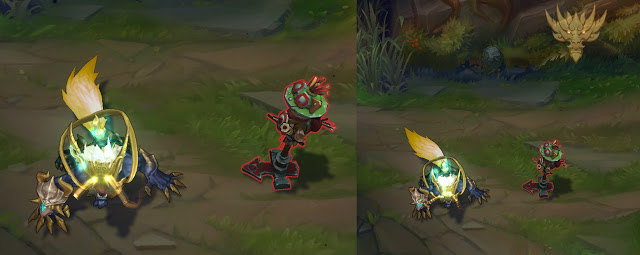 LoL Skins Lunar pour Lux, Nasus et Warwick Festival lunaire