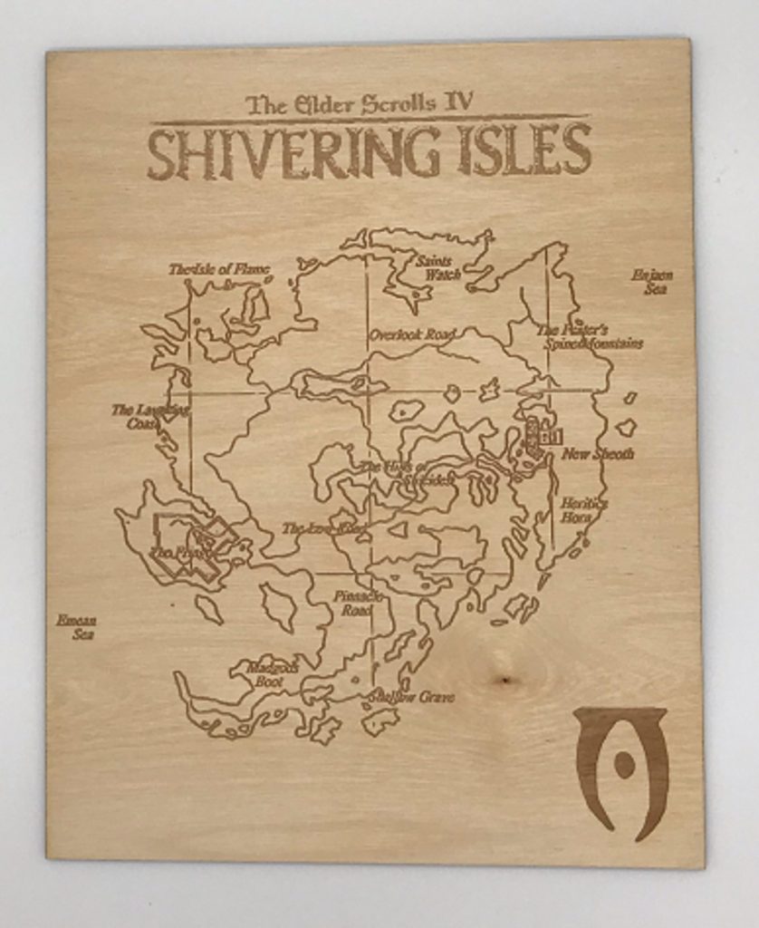 Oblivion, Shivering Isles Map from the game expansion - BreakPoint Laser