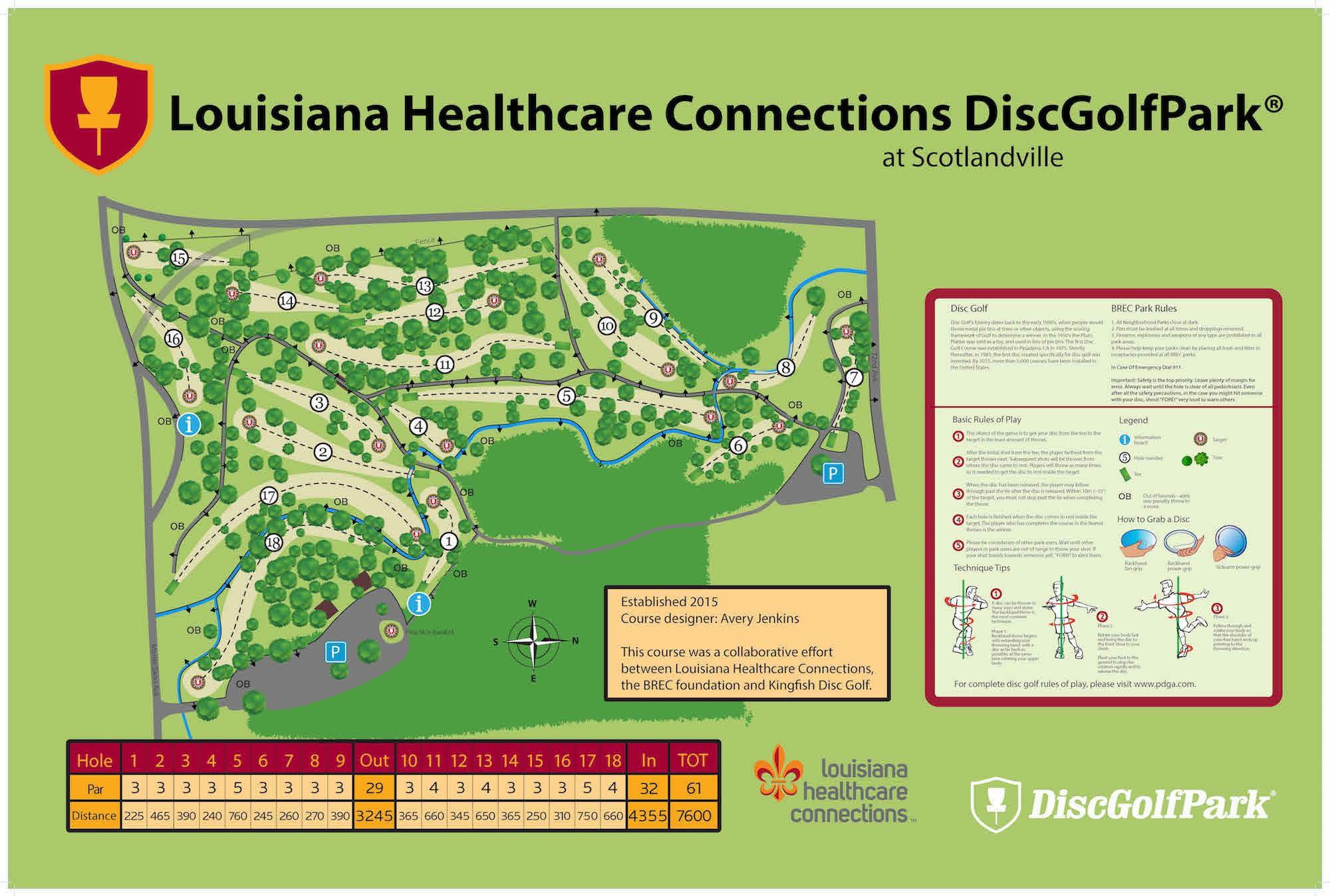 Disc Golf BREC Parks & Recreation in East Baton Rouge