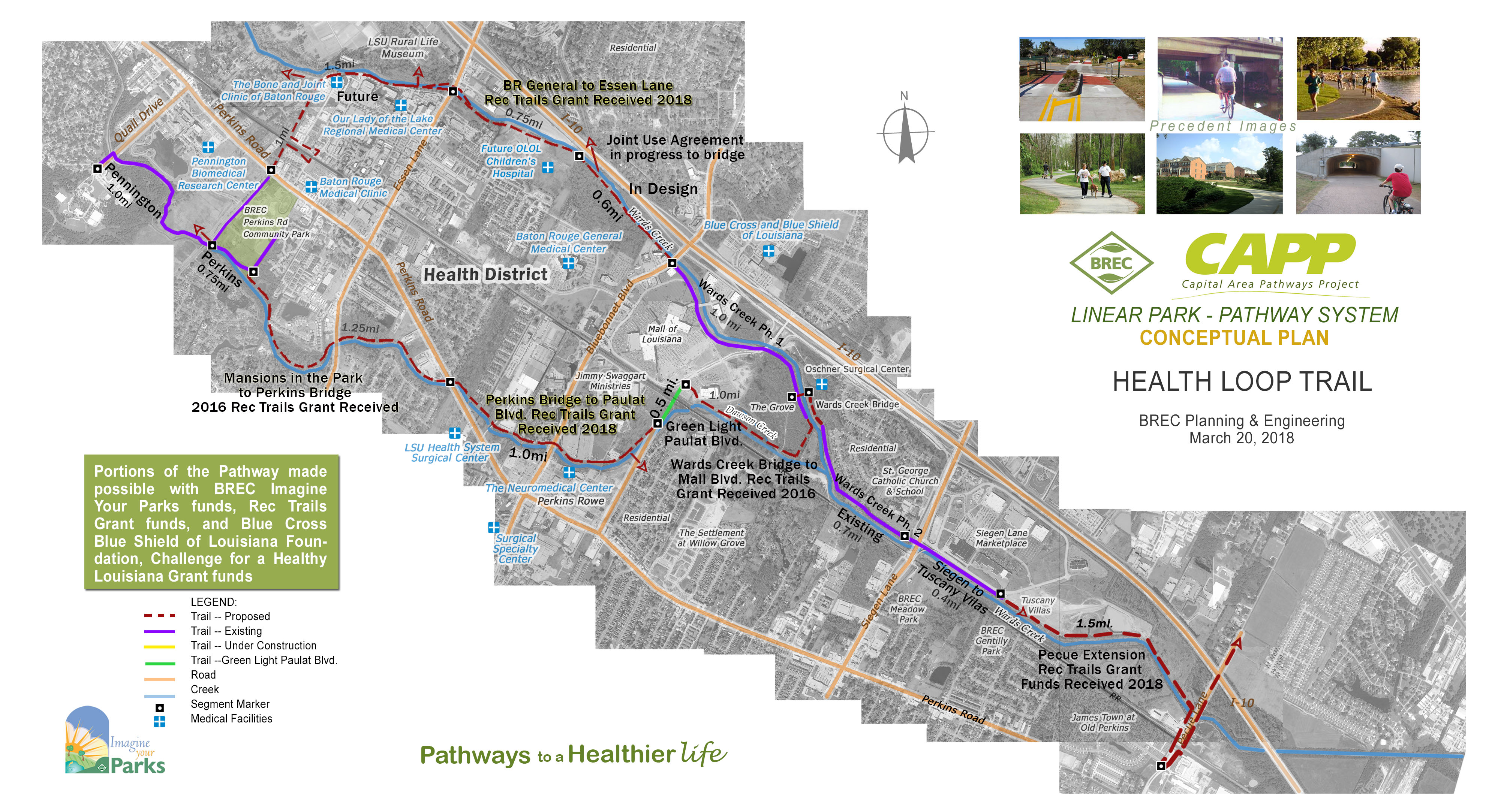 Capital Area Pathways Project Park Improvements BREC Parks