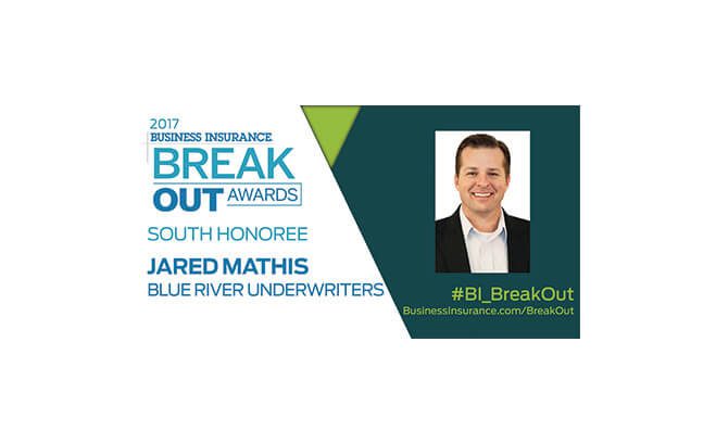 Jared Mathis of Blue River Underwriters Earns Insurance Business Break