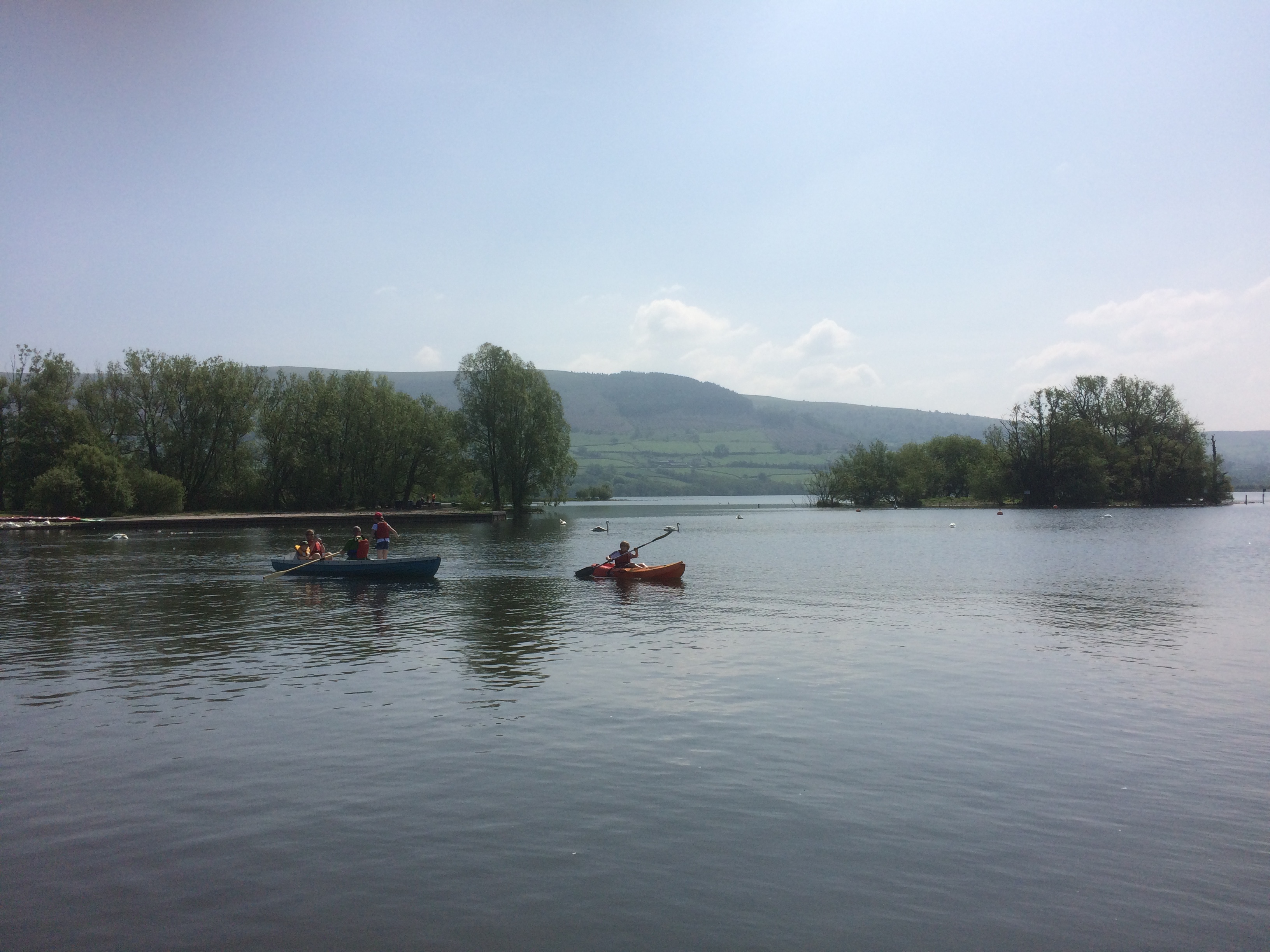 Llangorse Lake Boat Hire Brecon Beacons National Park, Wales