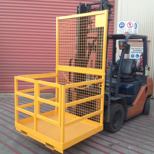 Forklift Safety Cage with Rail Sides Bremco Brisbane Sydney
