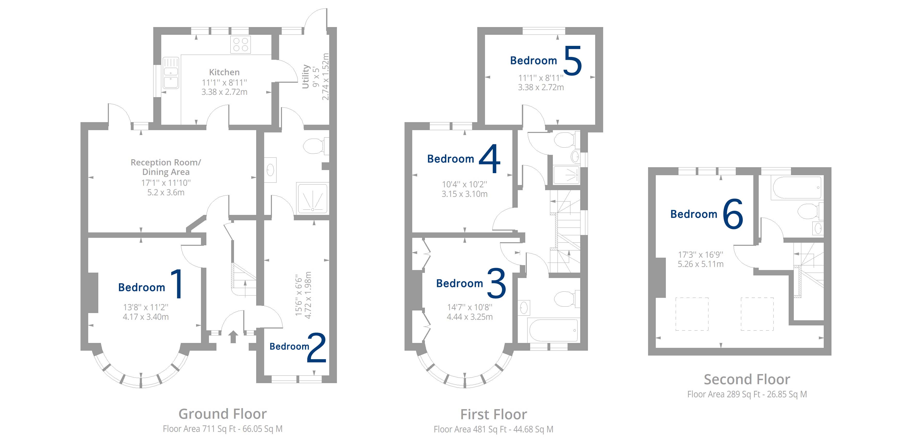 Hillyfields, 6 bed student house for rent in Loughton Brenland Properties