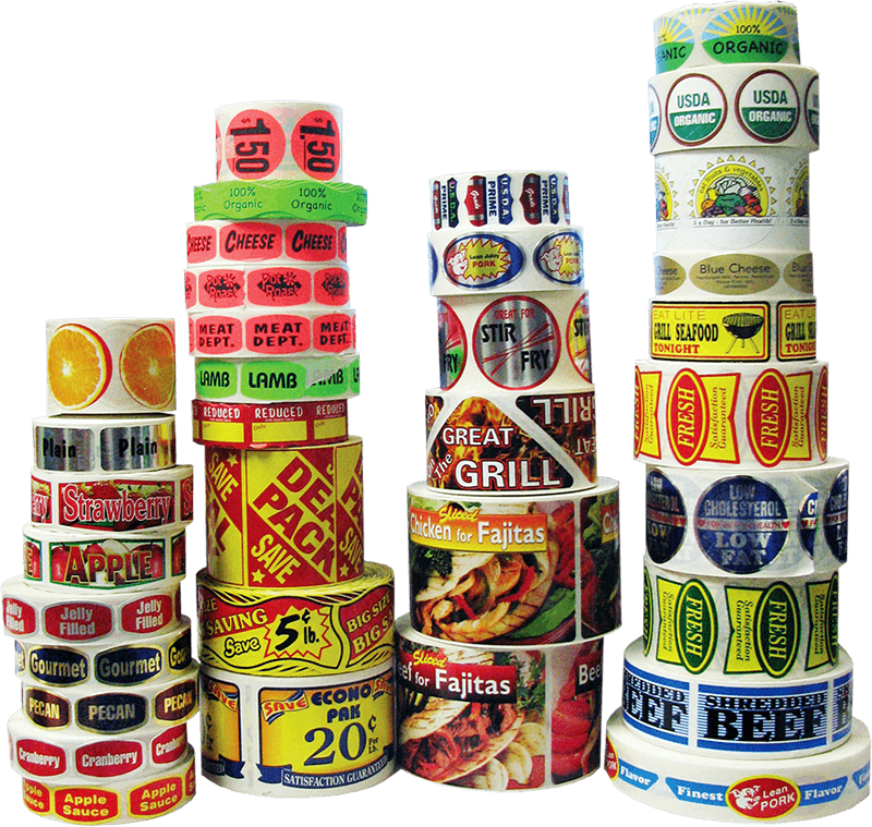 Food Labeling Food stickers for butcher, grocery and bakeries