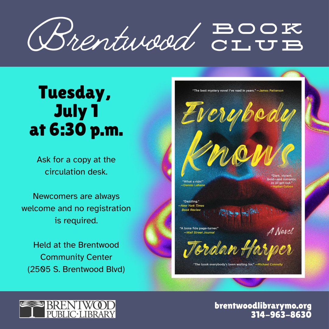 Brentwood Book Club Everybody Knows Brentwood Public Library