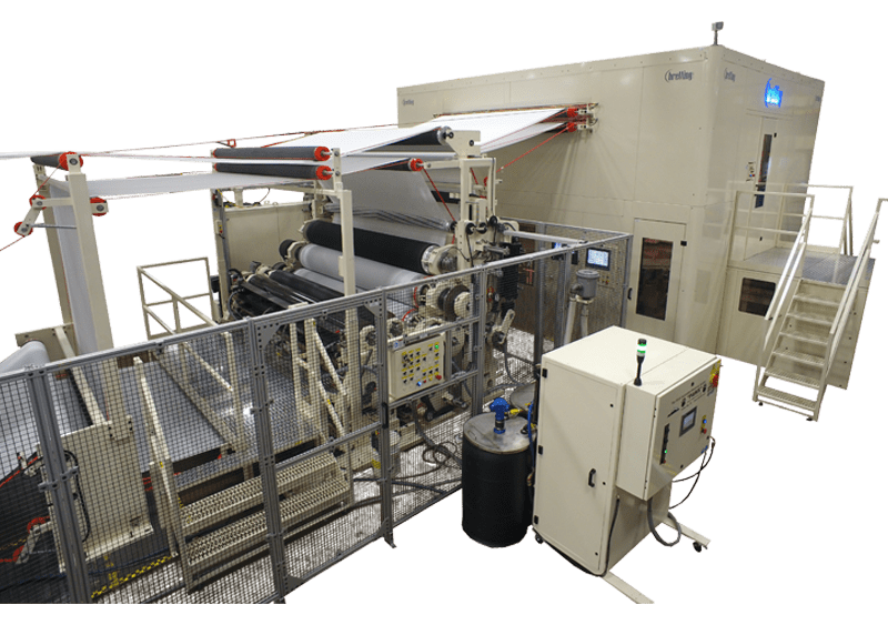 Nested CombinerEmbosser Bretting Manufacturing Paper Converting