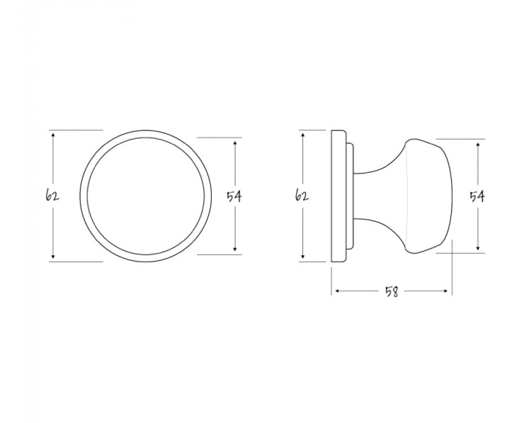 Door Knobs polished chrome Bretts Kilkenny